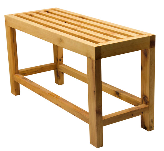 ALFI Brand - 26" Solid Wooden Slated Single Person Sitting Bench | AB4401