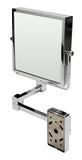 ALFI Brand - 8" Square Wall Mounted 5x Magnify Cosmetic Mirror | ABM8WS-PC