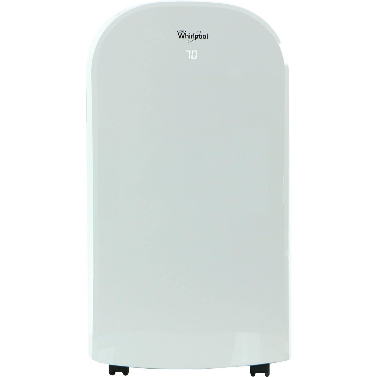 Whirlpool Whirlpool Single-Exhaust Portable Air Conditioner with Remote Control in White for Rooms up to 400-Sq. Ft.