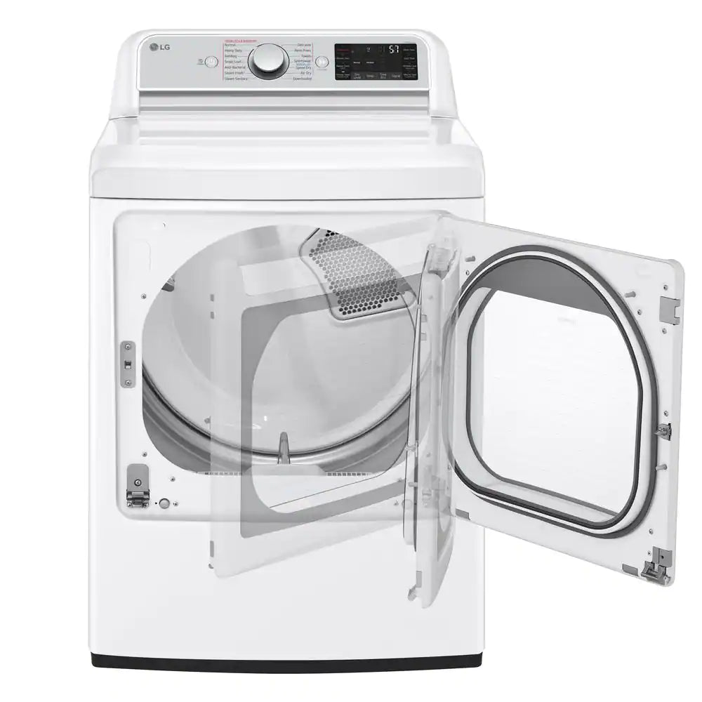 LG - 7.3 CF Ultra Large High Efficiency Gas Steam Dryer, EasyLoad Door, WiFi | DLGX7901WE