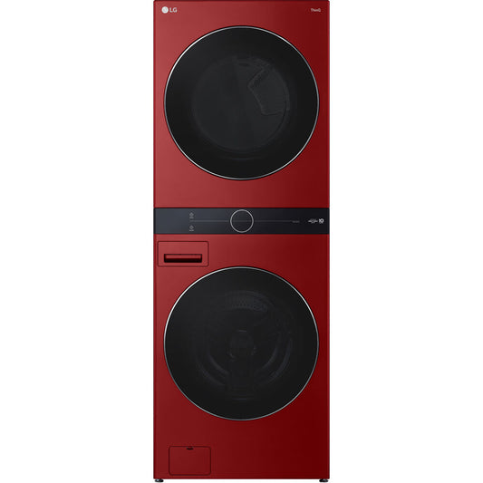 LG - 4.5 CF / 7.4 CF Gas Washtower with Center Control, TurboSteamLaundry Centers - WKGX201HRA