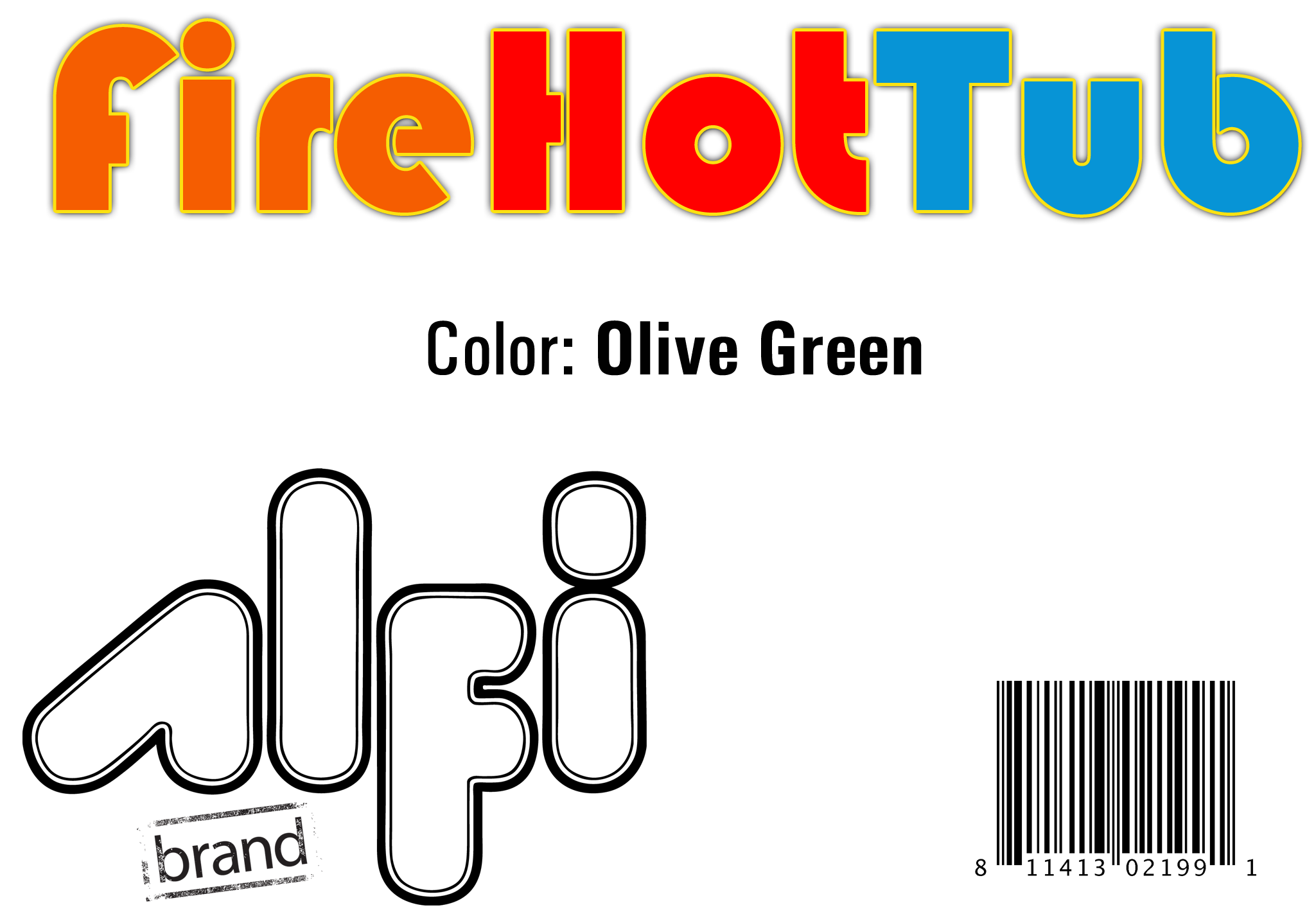 ALFI Brand - Green FireHotTub The Round Fire Burning Portable Outdoor Hot Bath Tub | FireHotTub-OG