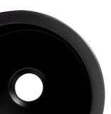 ALFI Brand - Black Matte Round 18" x 18" Undermount / Drop In Fireclay Prep Sink | ABF1818R-BM