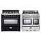 Verona - Wrap Around for 36" Ranges for Single Oven - Stainless, Matte Black