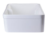 ALFI Brand - White 32" Short Wall Double Bowl  Lip Apron Fireclay Farmhouse Kitchen Sink | AB5123-W