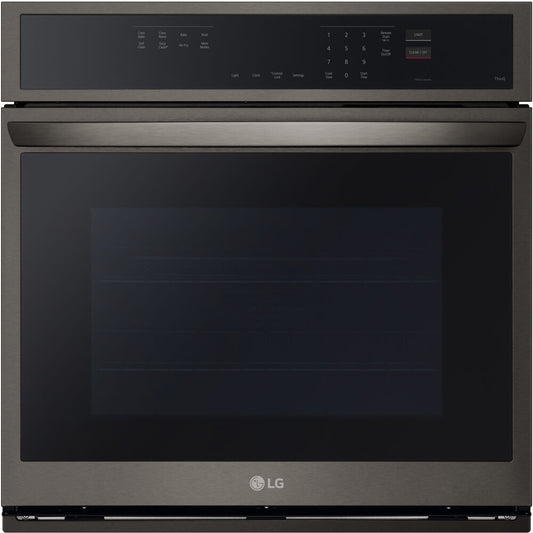 LG - 4.7 CF / 30" Smart Single Wall Oven with Fan Convection, Air Fry - Electric Wall Ovens - WSEP4723D
