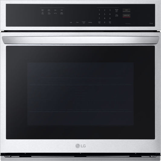 LG - 4.7 CF / 30" Smart Single Wall Oven with Fan Convection, Air FryElectric Wall Ovens - WSEP4723F