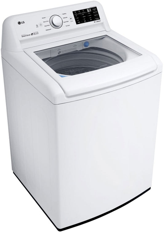 LG - 4.5 Cu. Ft. High-Efficiency Top-Load Washer with TurboDrum Technology - White | WT7100CW