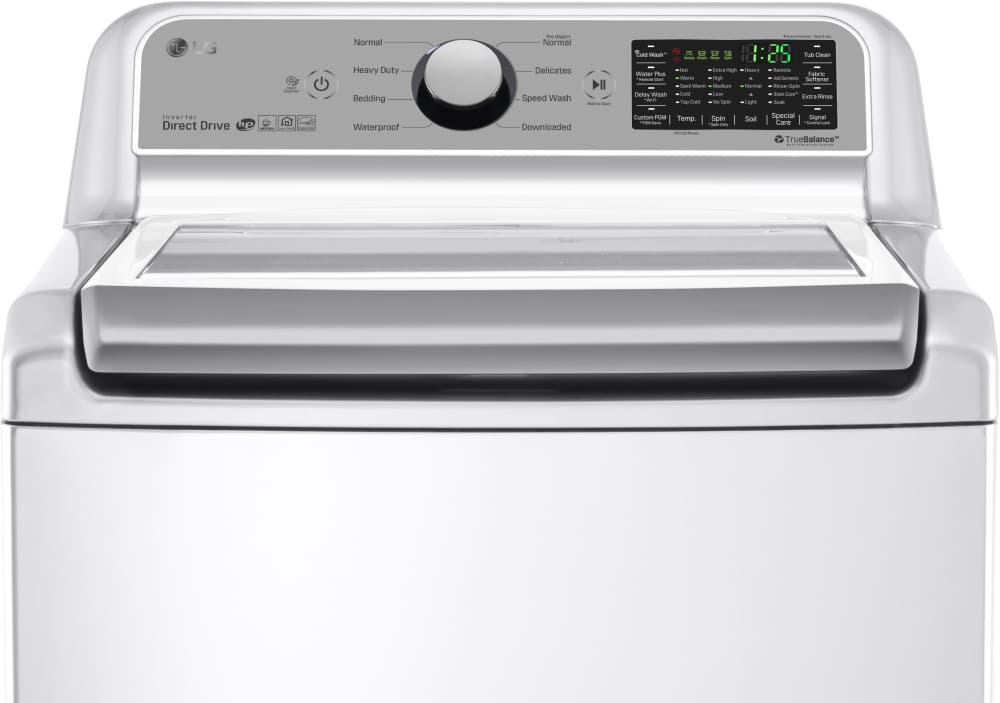 LG - 5.0 cu.ft. Smart wi-fi Enabled Top Load Washer and LG - 7.3 Cu.Ft. Ultra Large High Efficiency Gas Dryer