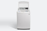 LG - 5.0 cu.ft. Smart wi-fi Enabled Top Load Washer and LG - 7.3 Cu.Ft. Ultra Large High Efficiency Gas Dryer