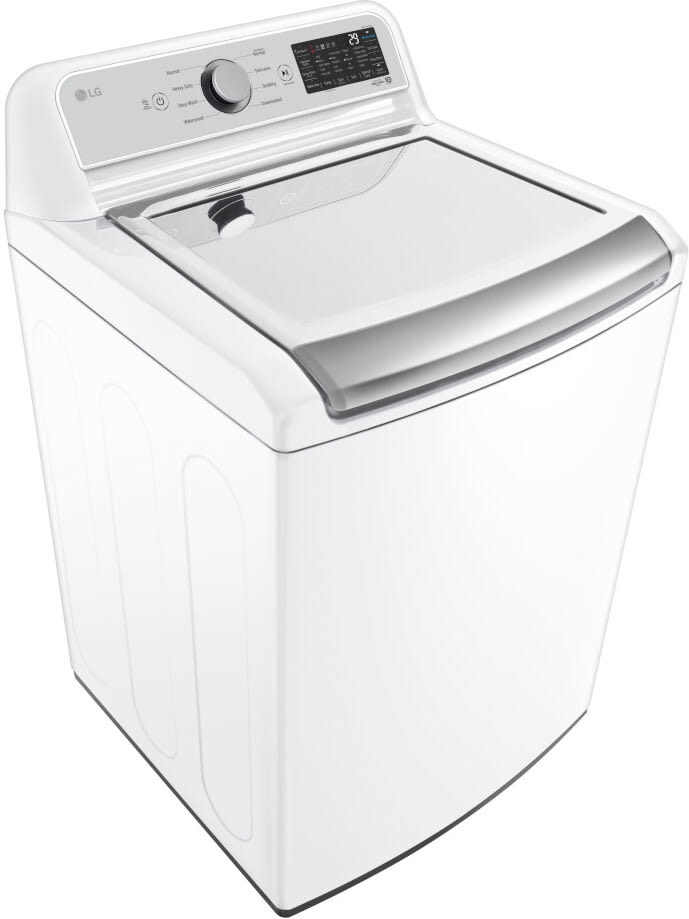 LG - 5.5 cu.ft. Mega Capacity Smart wi-fi Enabled Top Load Washer and LG - 7.3 Cu. Ft. Ultra Large High Efficiency Gas Dryer