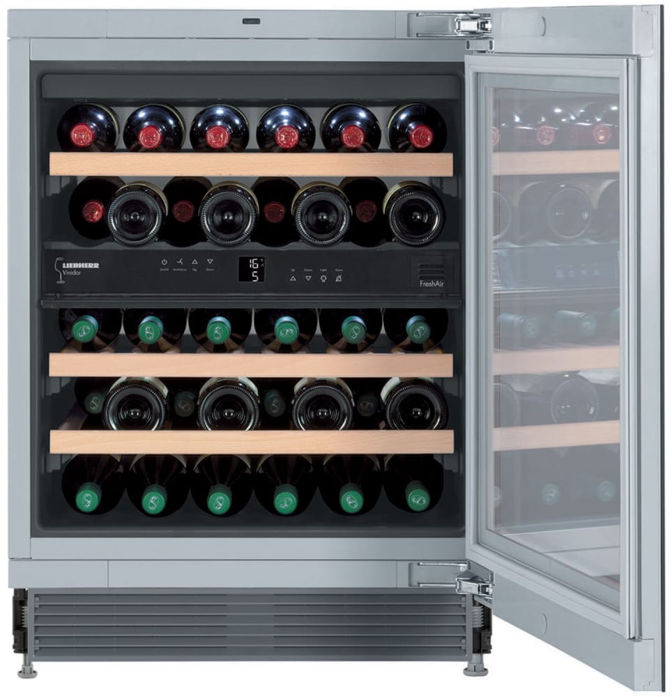 Liebherr - Built-In 24 Inch Wide 34 Bottle Capacity Wine Cooler with TipOpen Door | WUgb 3400
