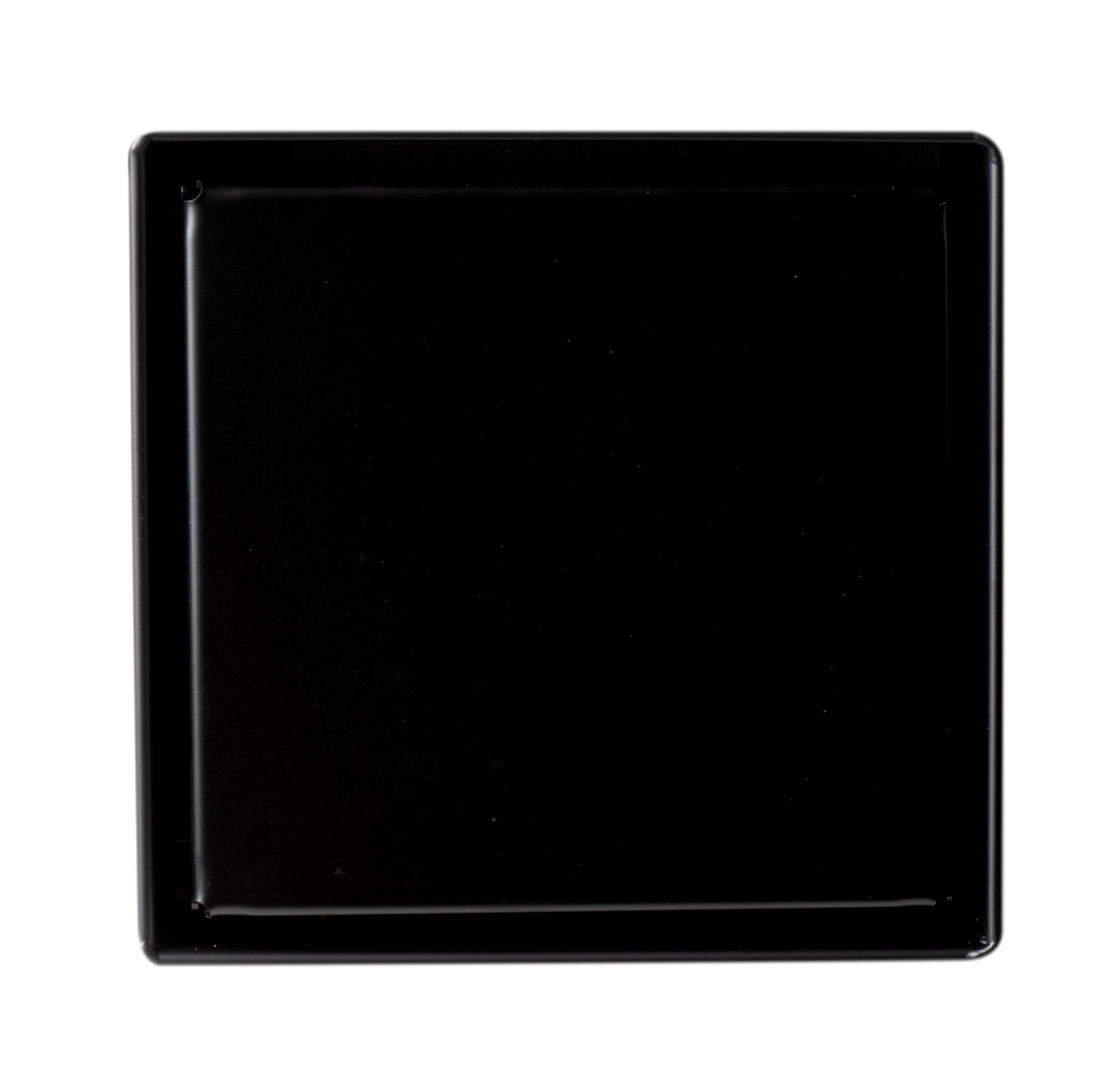 ALFI Brand - 5" x 5" Black Matte Square Stainless Steel Shower Drain with Solid Cover | ABSD55B-BM