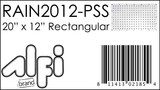 ALFI Brand - 20" Rectangular Polished Solid Stainless Steel Ultra Thin Rain Shower Head | RAIN2012-PSS