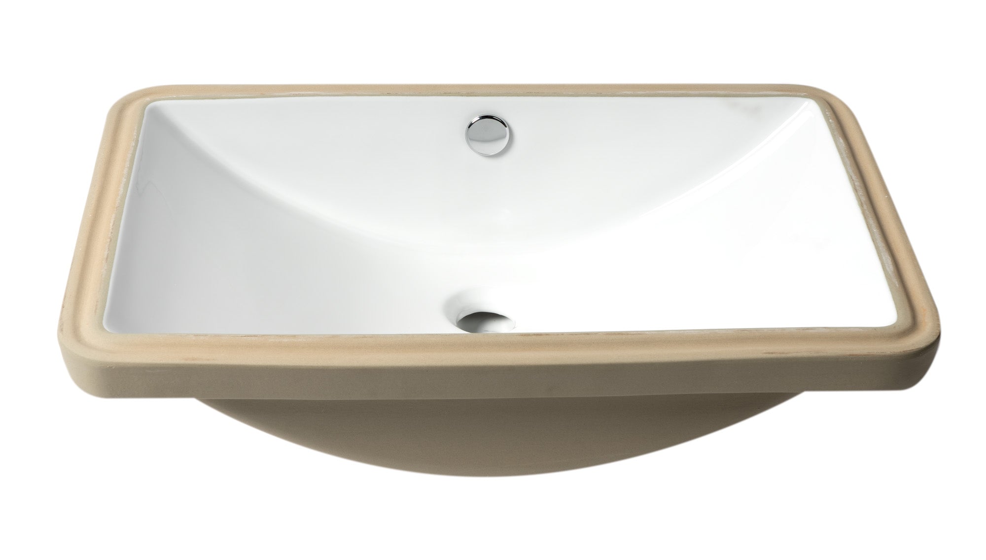 ALFI Brand - White 24" Rectangular Undermount Ceramic Sink | ABC603