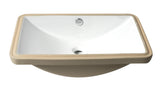 ALFI Brand - White 24" Rectangular Undermount Ceramic Sink | ABC603