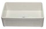 ALFI Brand - 33 inch Biscuit Reversible Single Fireclay Farmhouse Kitchen Sink | AB3320SB-B