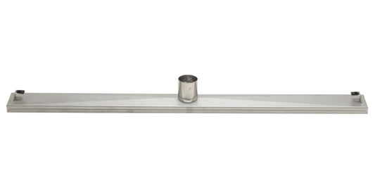 ALFI Brand - 36" Modern Brushed Stainless Steel Linear Shower Drain with Solid Cover | ABLD36B-BSS