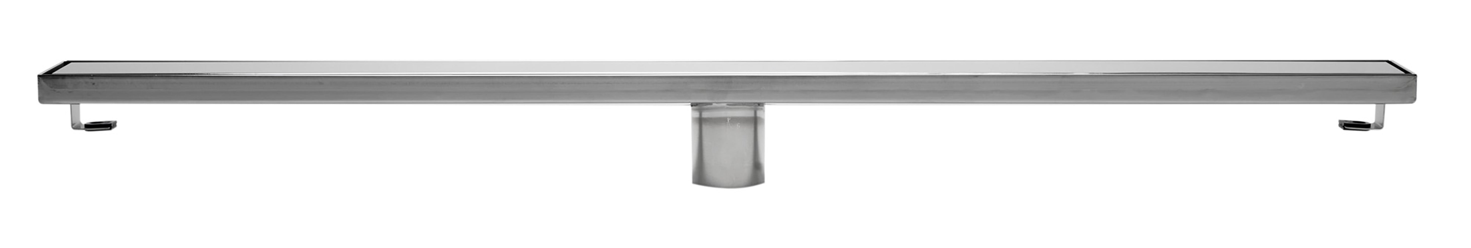 ALFI Brand - 36" Modern Polished Stainless Steel Linear Shower Drain with Solid Cover | ABLD36B-PSS