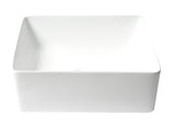 ALFI Brand - White 16" Modern Square Above Mount Ceramic Sink | ABC903-W