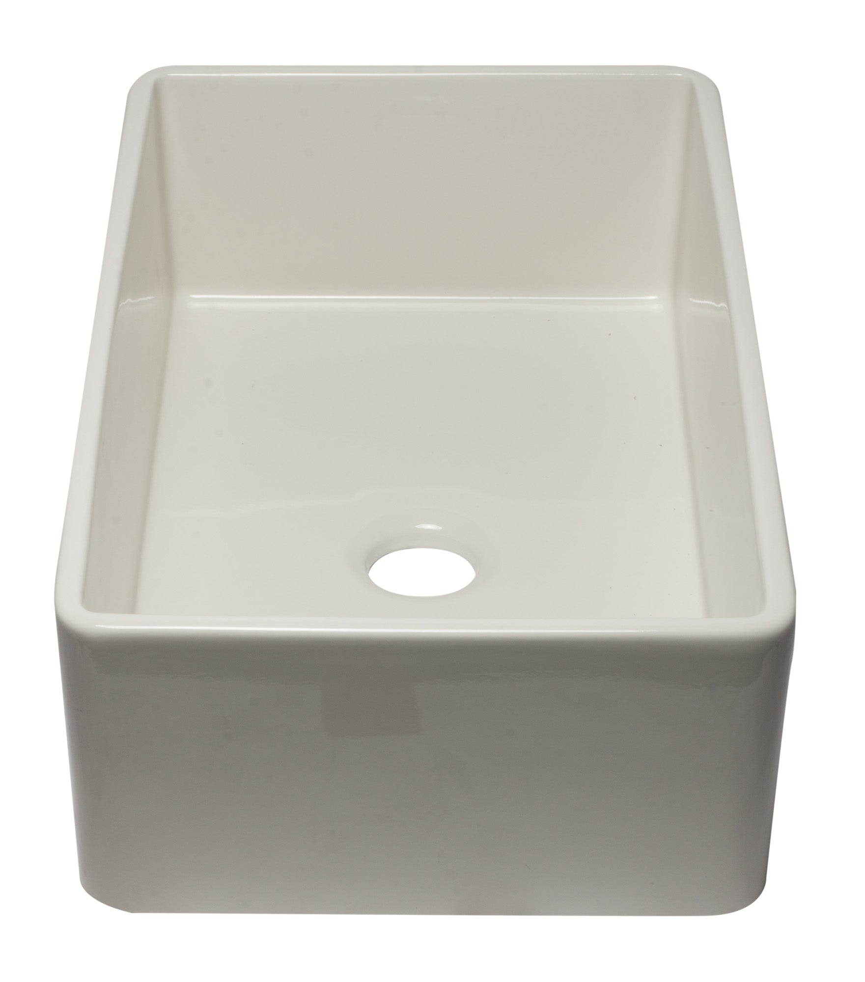 ALFI Brand - 33 inch Biscuit Reversible Single Fireclay Farmhouse Kitchen Sink | AB3320SB-B