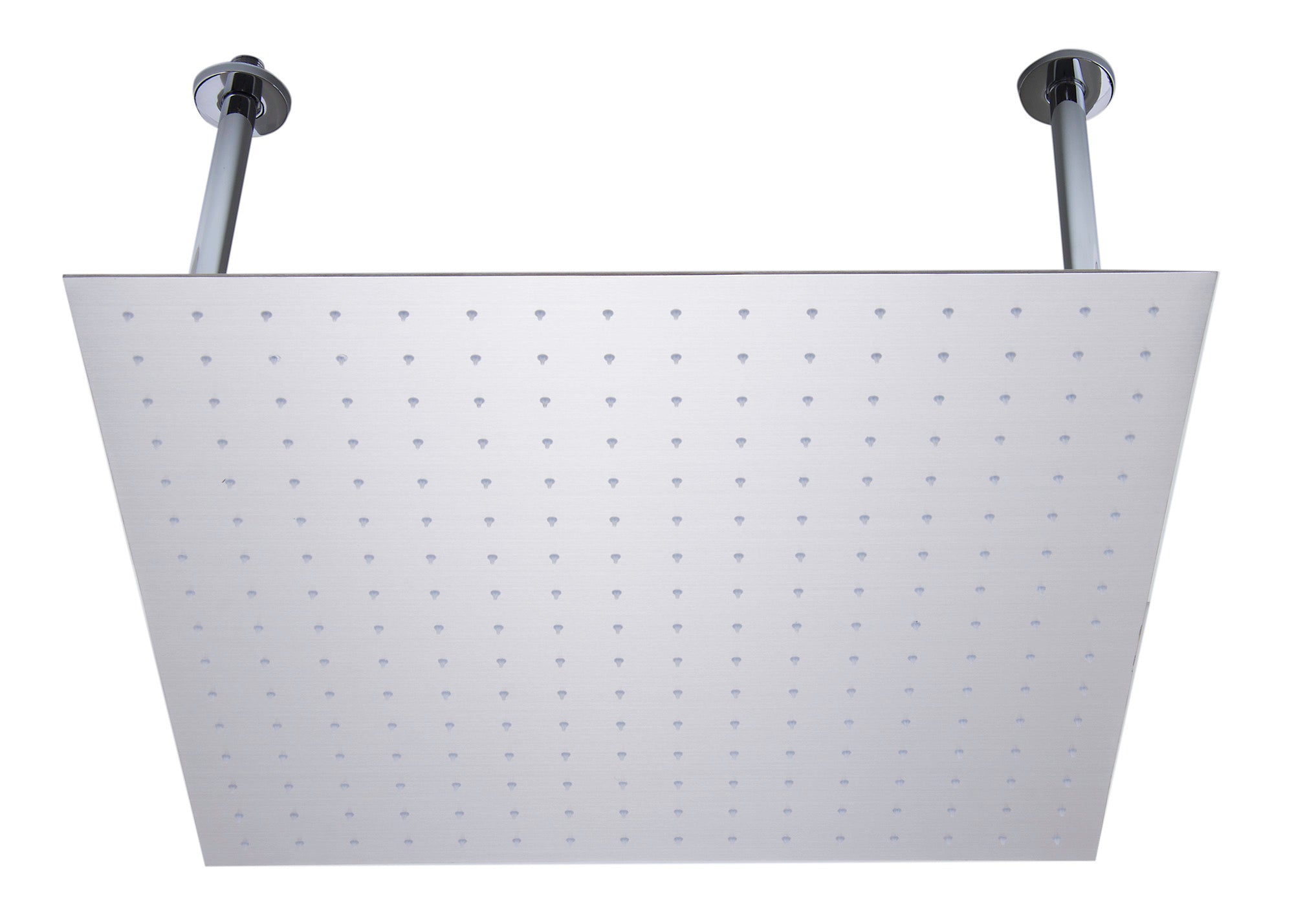 ALFI Brand - 24" Square Brushed Solid Stainless Steel Ultra Thin Rain Shower Head | RAIN24S-BSS