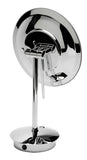 ALFI Brand - Polished Chrome Tabletop Round 9" 5x Magnifying Cosmetic Mirror with Light | ABM9FLED-PC