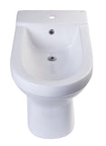 EAGO - White Ceramic Bathroom Bidet with Elongated Seat | JA1010