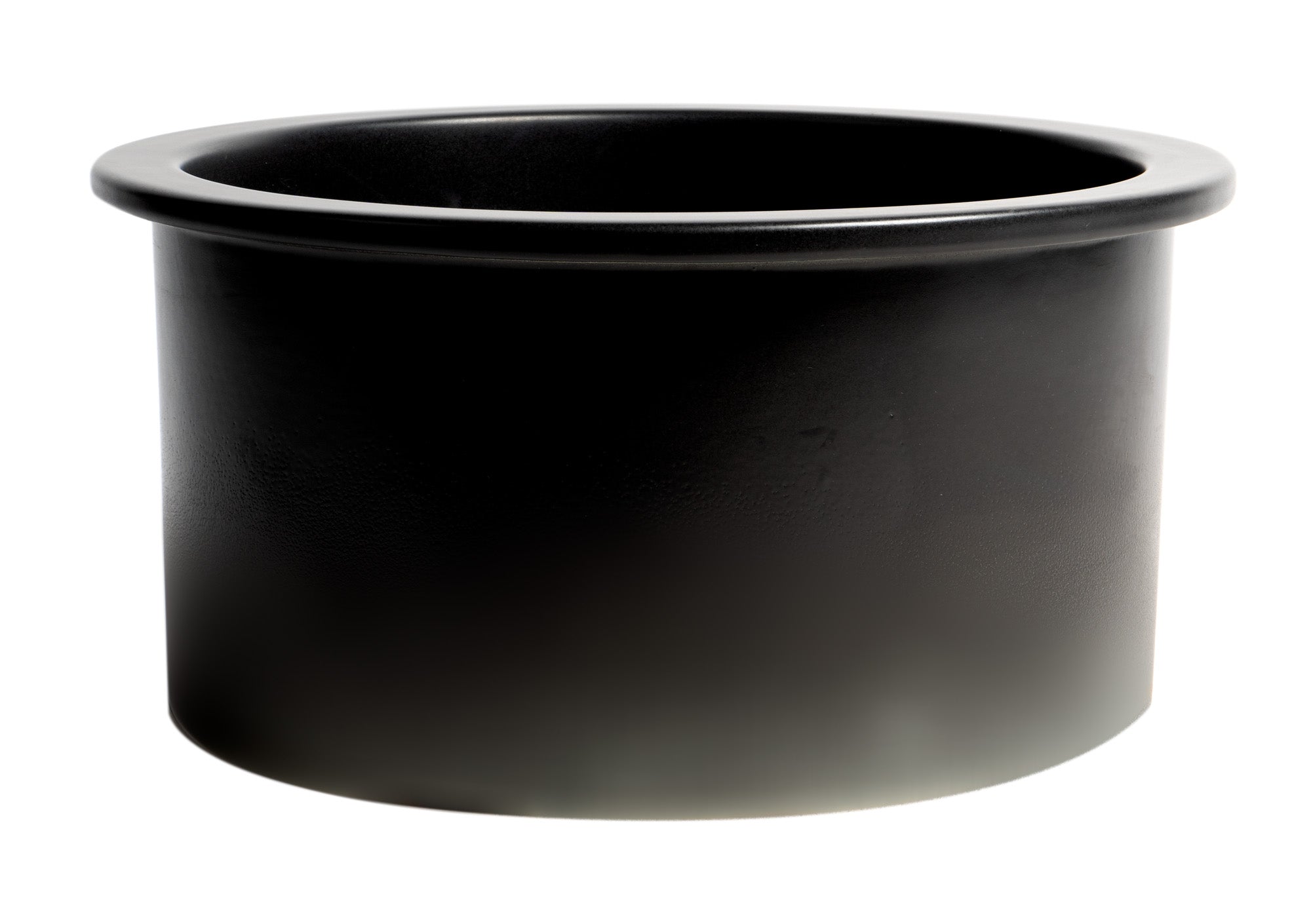 ALFI Brand - Black Matte Round 18" x 18" Undermount / Drop In Fireclay Prep Sink | ABF1818R-BM