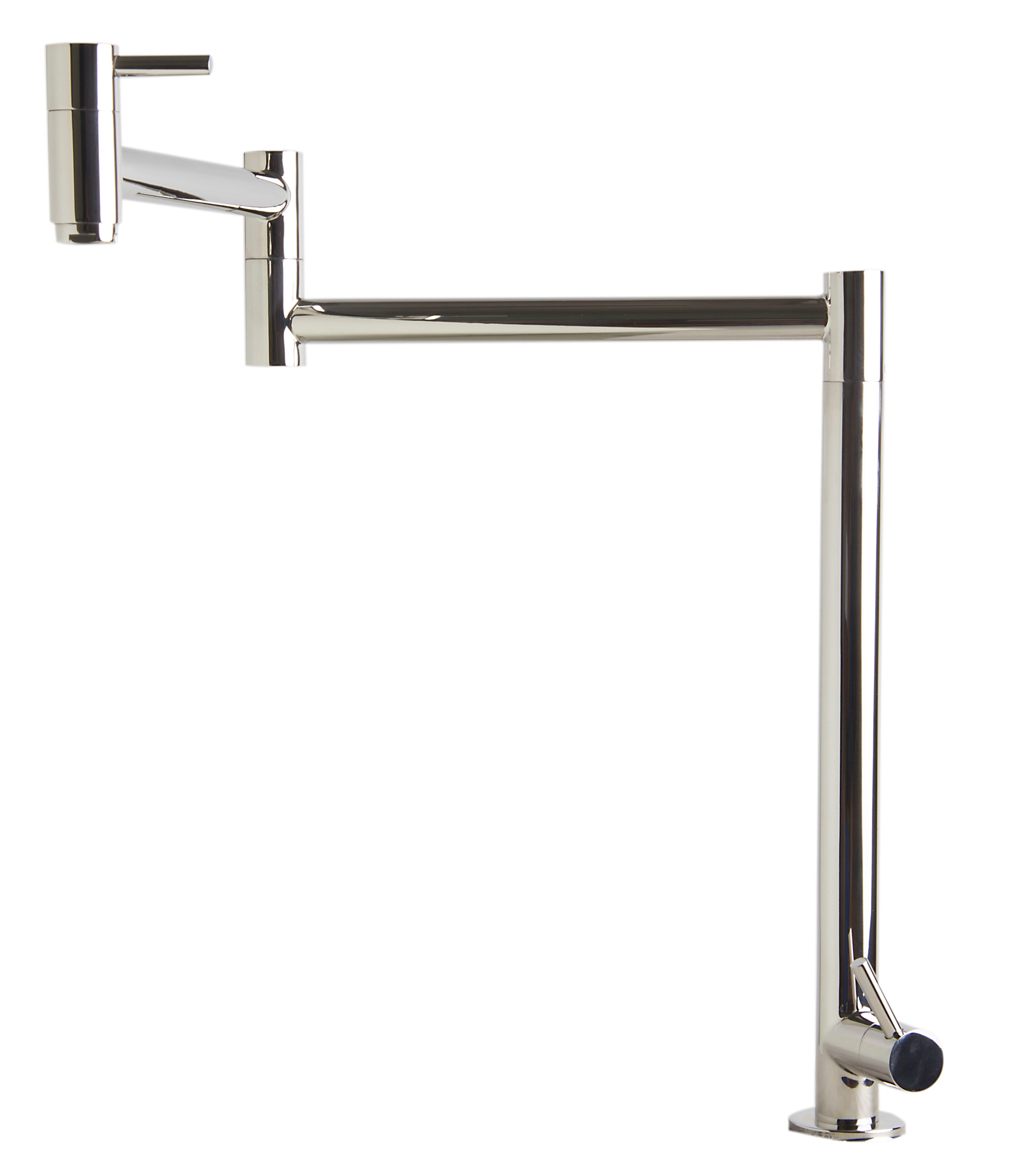 ALFI Brand - Polished Stainless Steel Retractable Pot Filler Faucet | AB5018-PSS