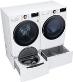 LG - 7.4 cu. ft. Ultra Large White Smart Gas Vented Dryer with Sensor Dry, TurboSteam and Wi-Fi Enabled | DLGX4001W